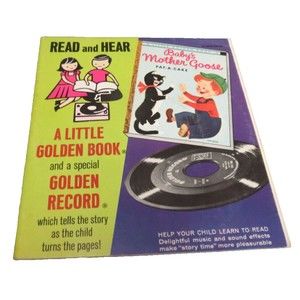 Baby's Mother Goose A Little Golden Read and Hear with 45 RPM Record 1948